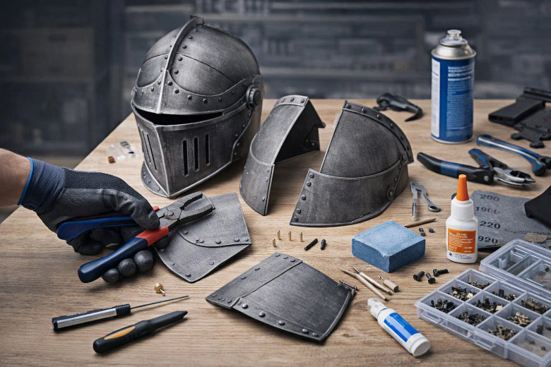 How to Print Full Size Helmet in Parts and Join Them Seamlessly