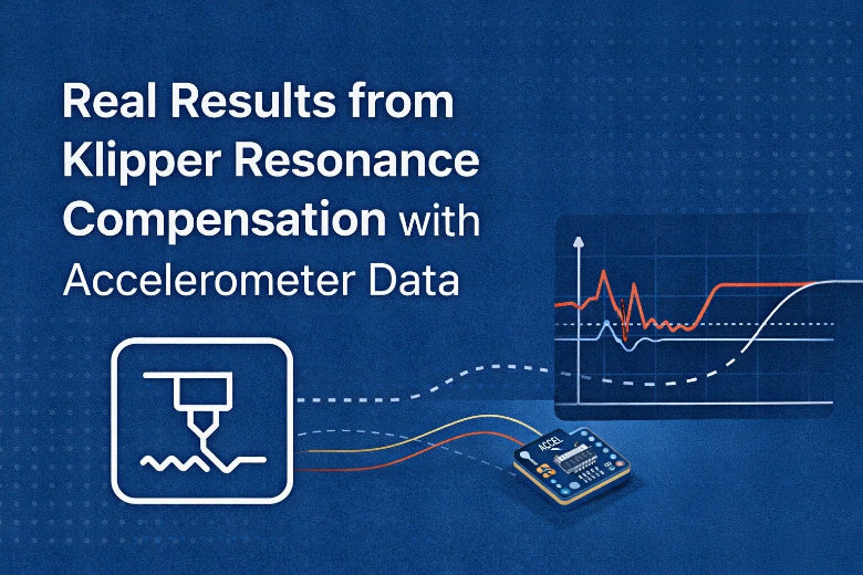 Real results from Klipper resonance compensation with accelerometer data