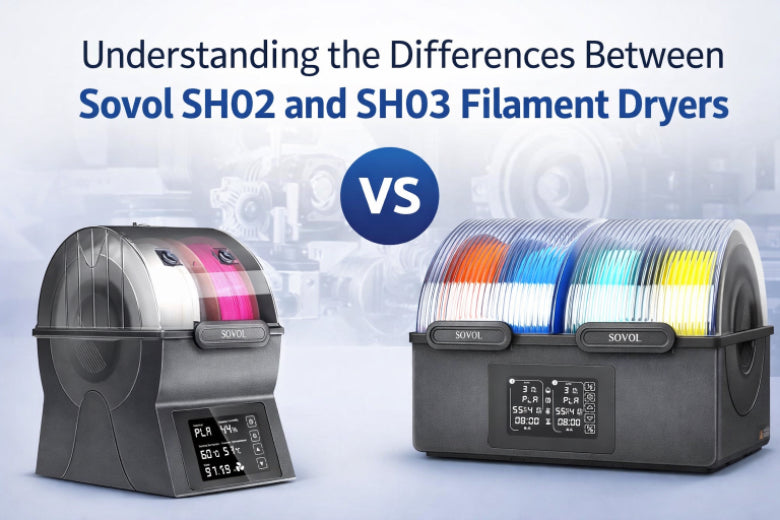 Understanding the Differences Between Sovol SH02 and SH03 Filament Dryers