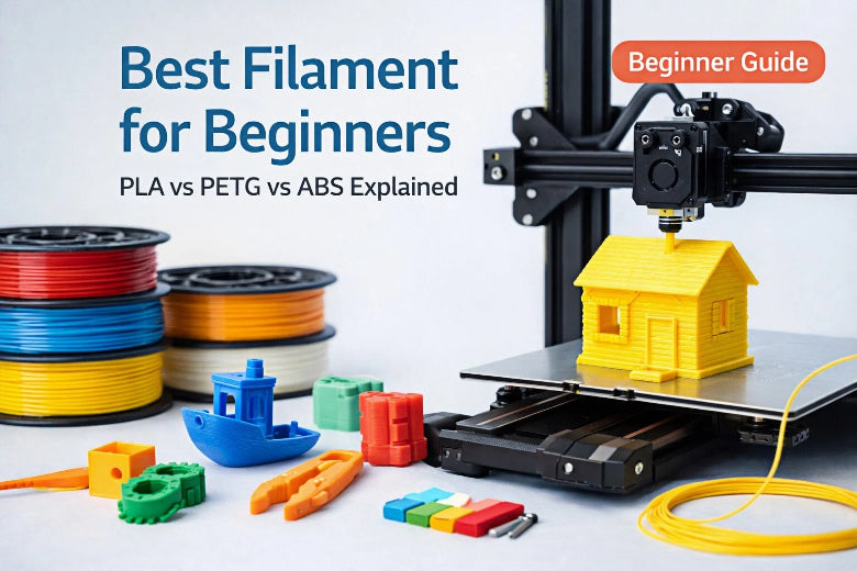 Best filament for beginners easy to use PLA vs PETG vs ABS