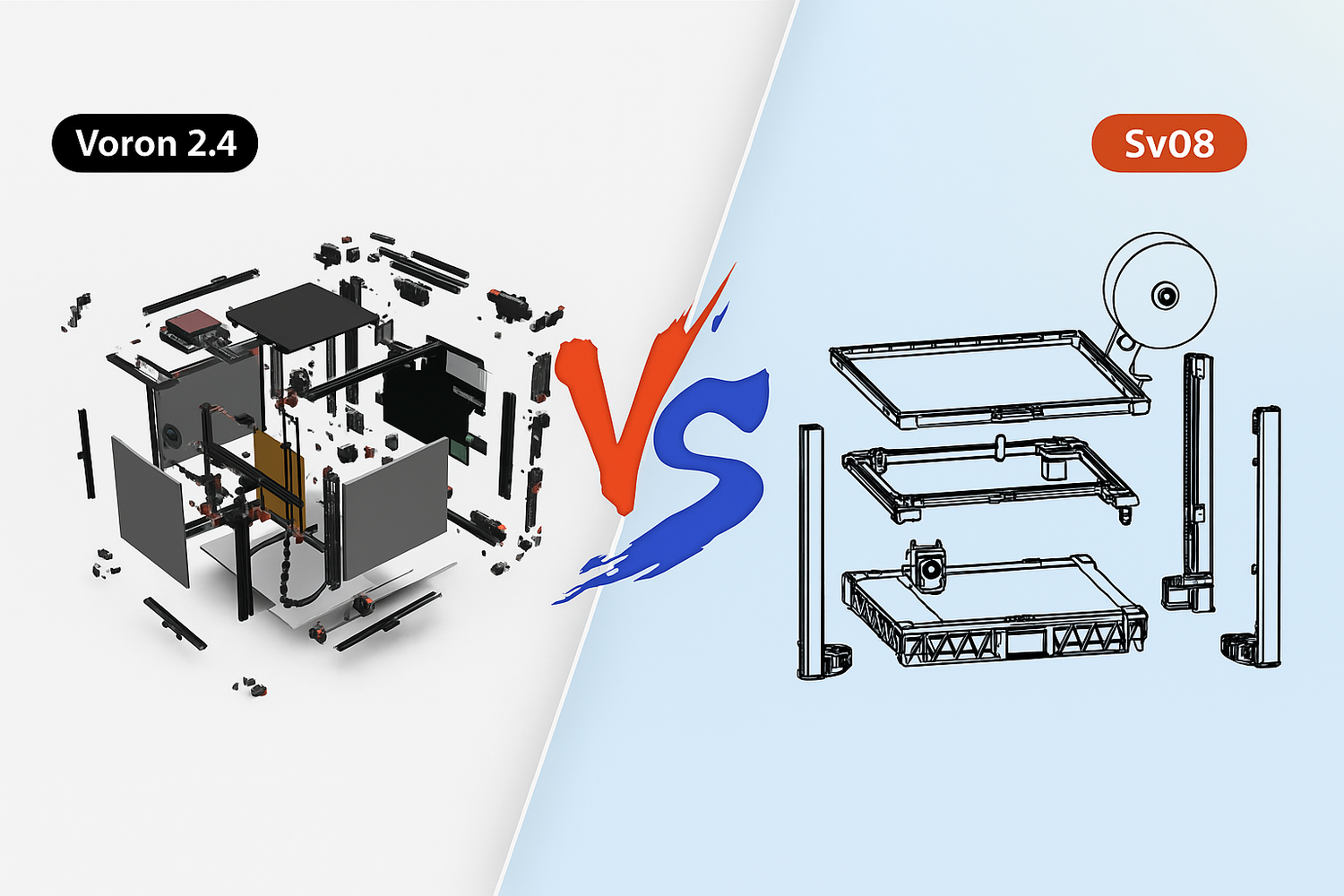 Voron 2.4 Kit vs Sovol SV08: A Comprehensive Comparison