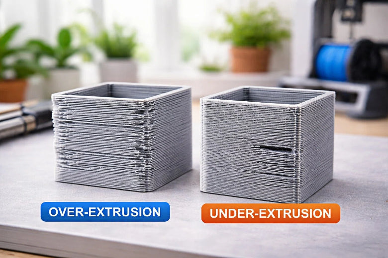 Understanding the Differences Between Over Extrusion and Under Extrusion in 3D Printing