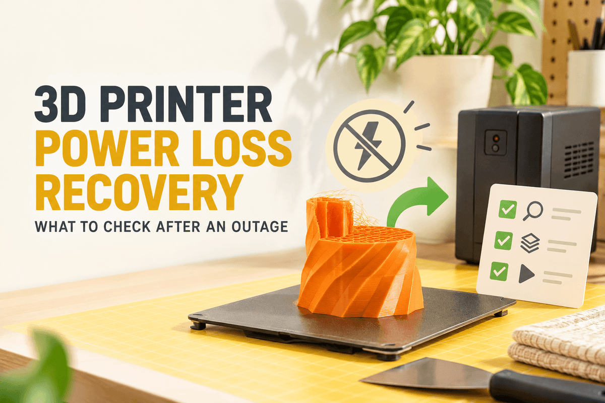 3D Printer Power Loss Recovery: How It Works and What to Check After an Outage