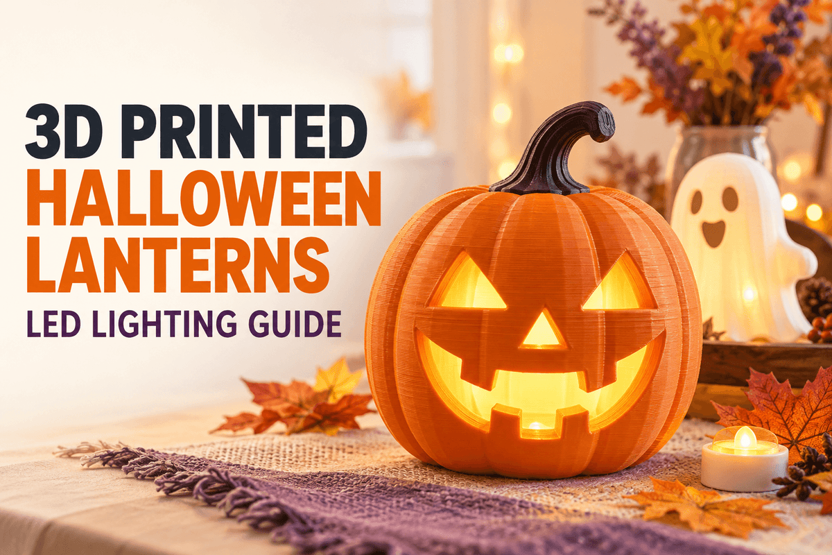 How to 3D Print Halloween Lanterns with LED Lighting