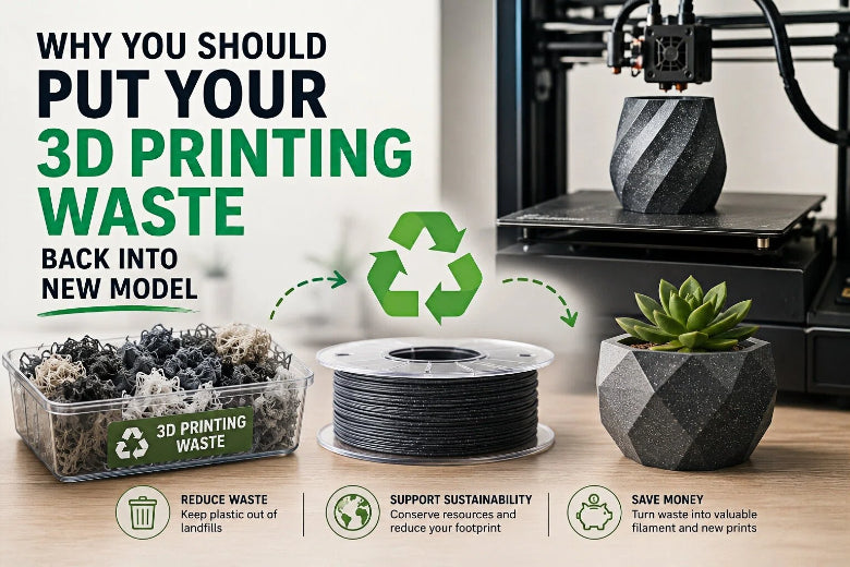Why You Should Put Your 3D Printing Waste Back Into New Models