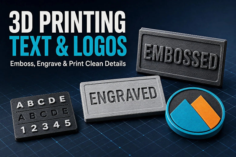 3D Printing Text and Logos: How to Emboss, Engrave, and Print Clean Details