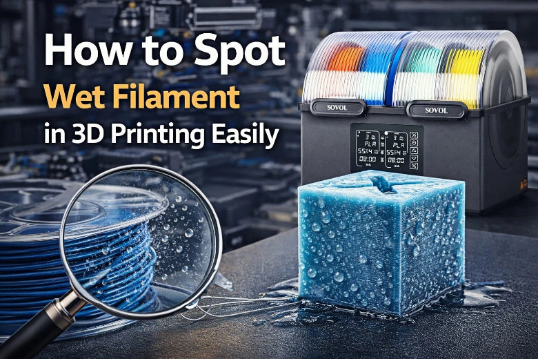 How to Spot Wet Filament Problems in 3D Printing Easily