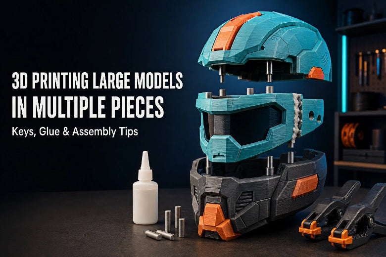 3D Printing Large Models in Multiple Pieces: Keys, Glue, and Assembly Tips
