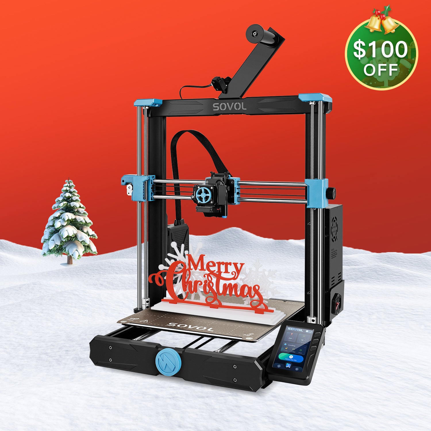 SOVOL SV06 Plus 3Dプリンター Sovol SV06 Plus 3D Printer - High Precision, Dual Gear Extruder