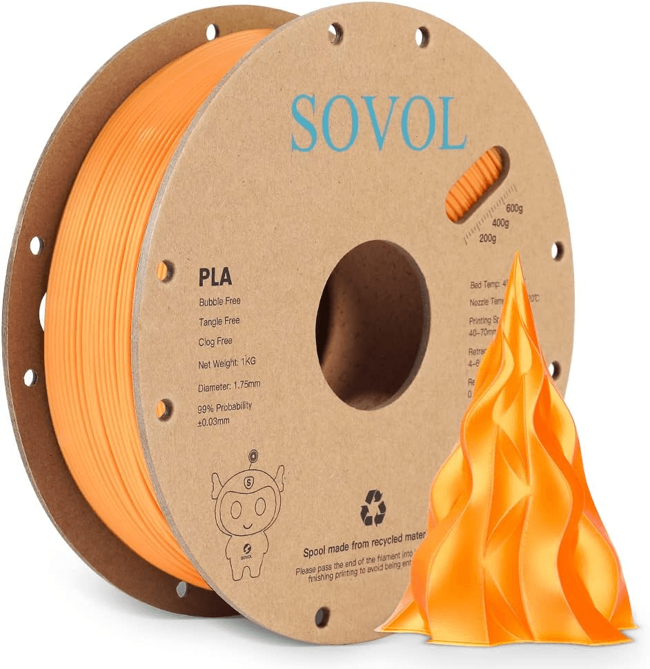 Sovol Silk PLA Red Gold Filament