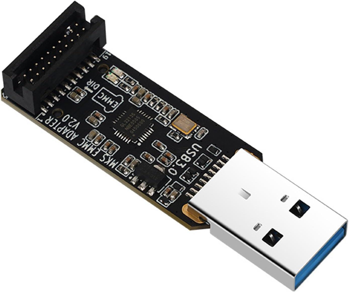 Jasaly Scheda di espansione di memoria MKS EMMC 32G+MKS EMMC-ADAPTER V2 USB 3.0 Lettore di schede per Neptune 4/4 Pro/4 Plus/4 MAX Jasaly Scheda di espansione di memoria MKS EMMC 32G+MKS EMMC-ADAPTER V2 USB 3.0 Lettore di schede per Neptune 4/4 Pro/4 Plus/4 MAX