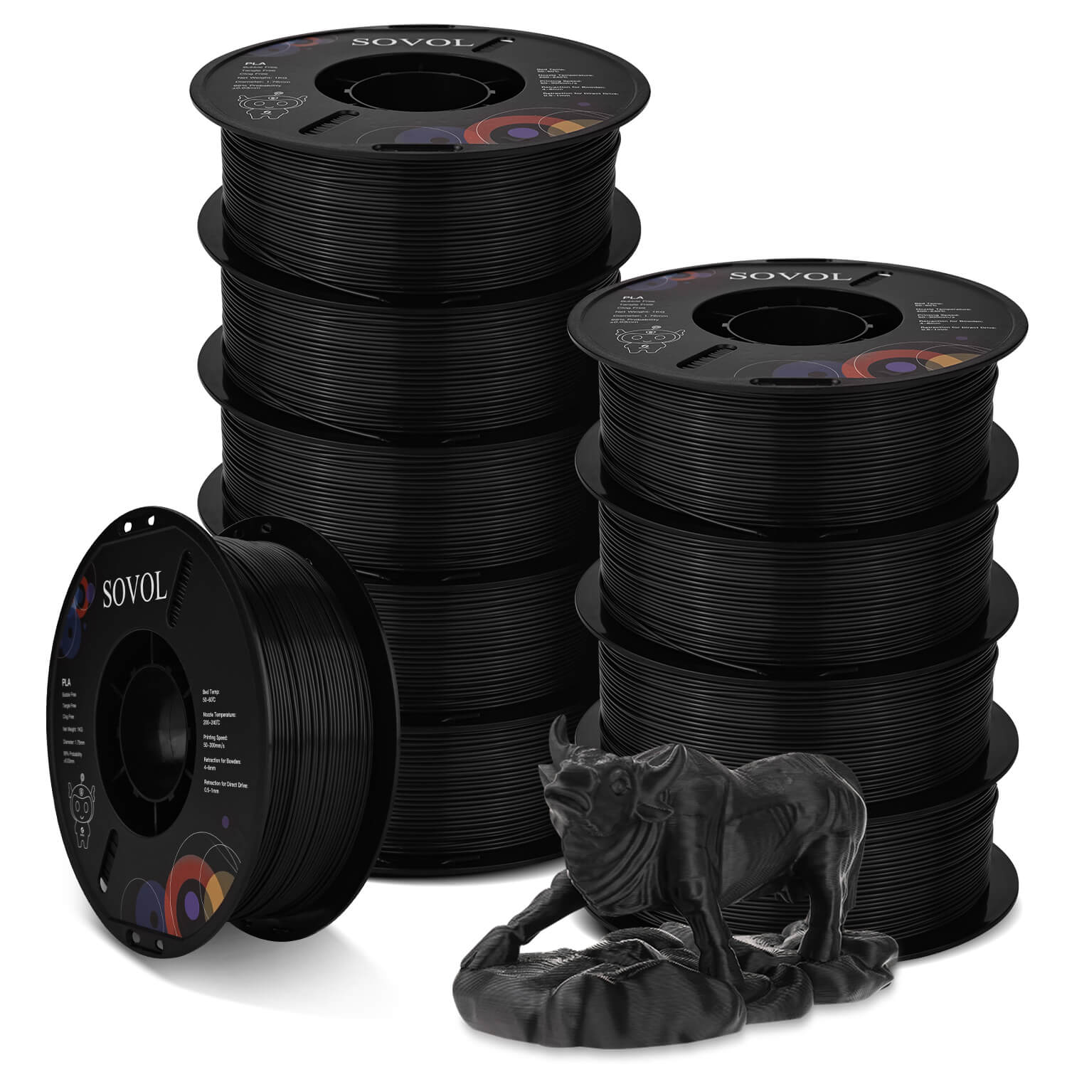 Sovol PLA 3D Printing Filaments 10KG