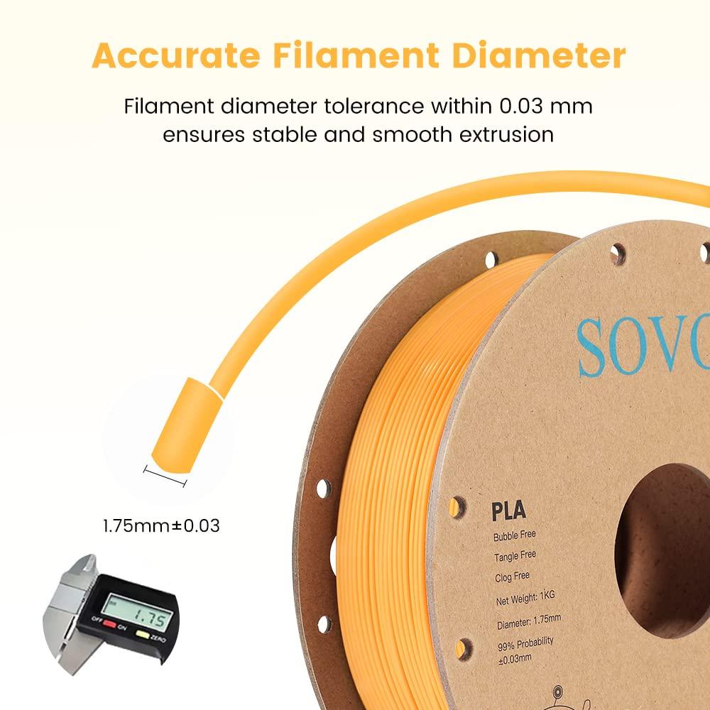 Sovol Silk PLA 3D Printing Filament Single/Dual/Tri/Rainbow Colors 1.75mm Material From the US