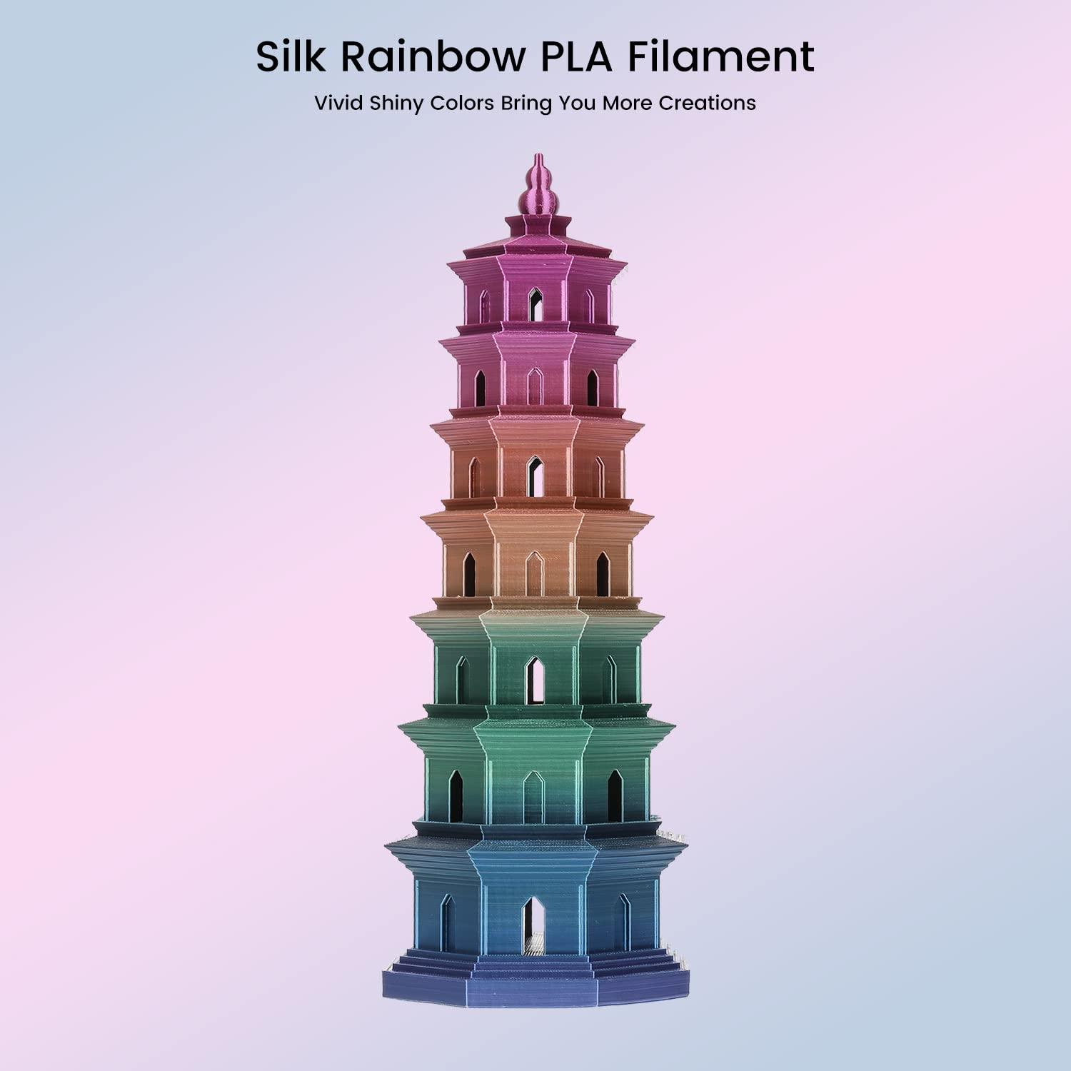 Sovol Silk PLA 3D Printing Filament Single/Dual/Tri/Rainbow Colors 1.75mm - SOVOL