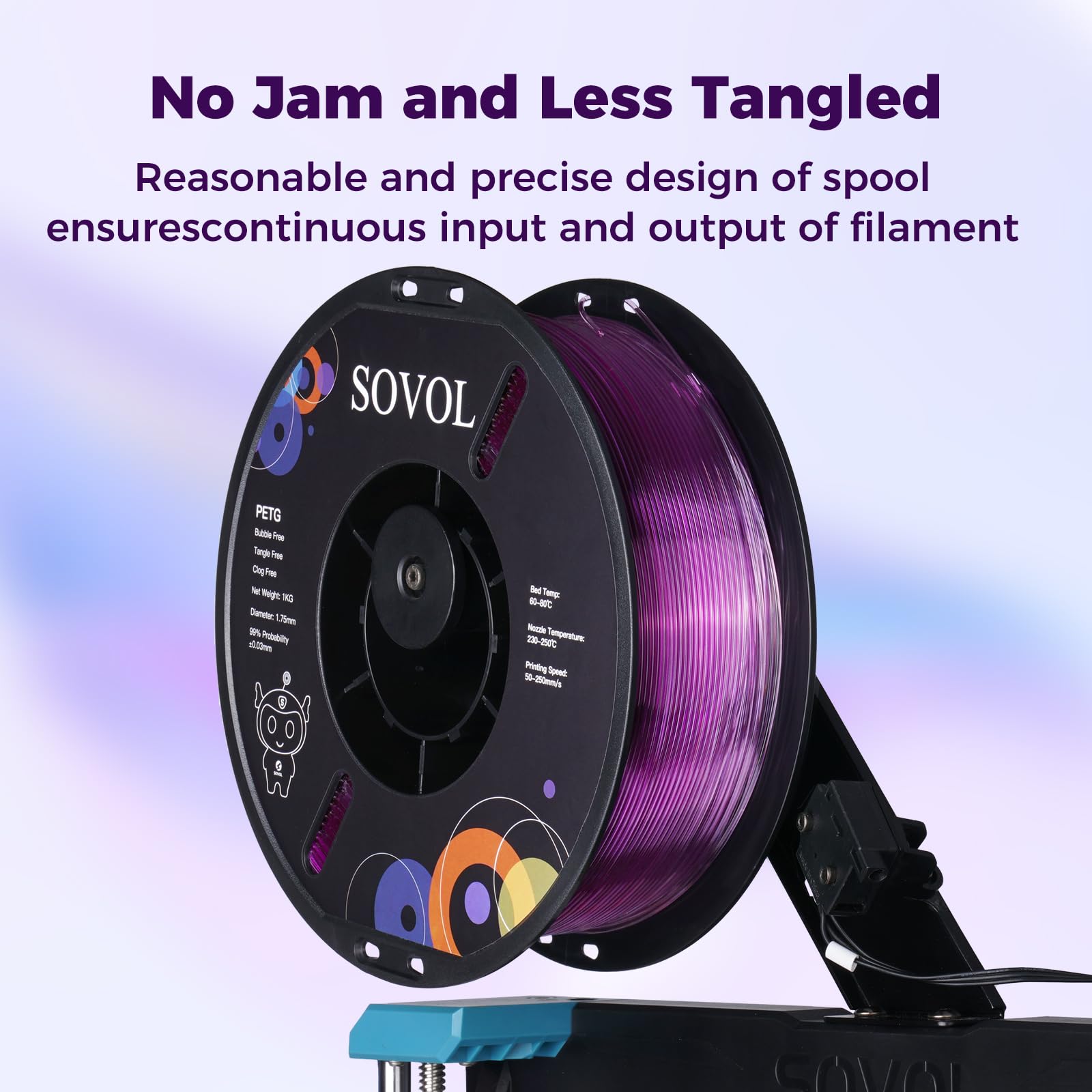 Sovol PETG 3D Filaments Gradient Purple