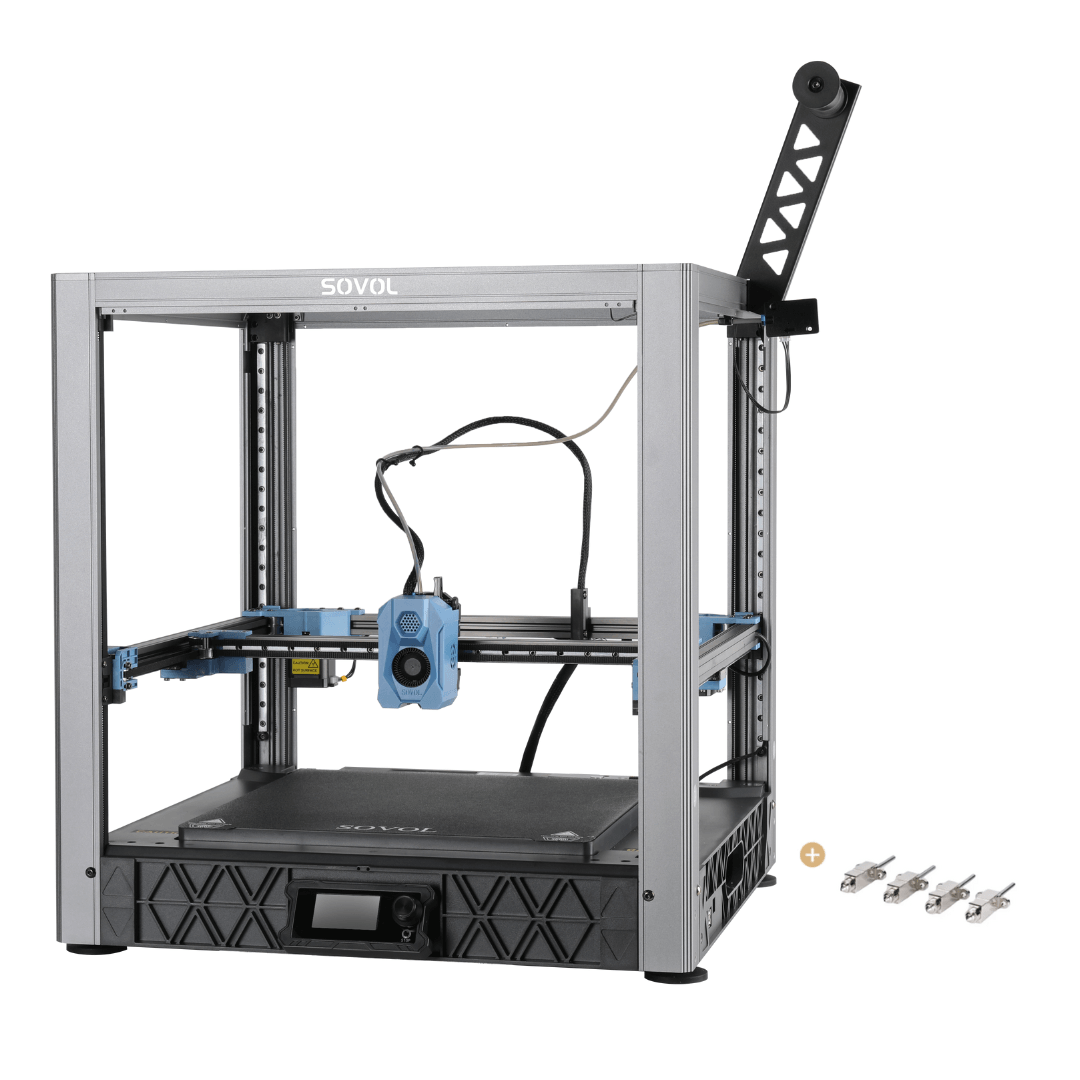 Sovol SV08 3D printer bundle with hardened steel nozzle kit for abrasive filament printing.