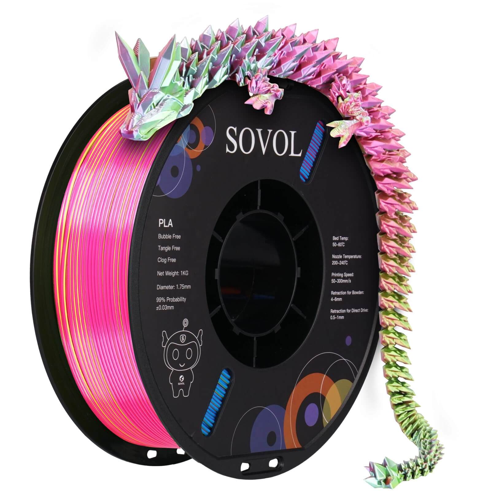 Sovol Silk PLA 3D Filament 1KG