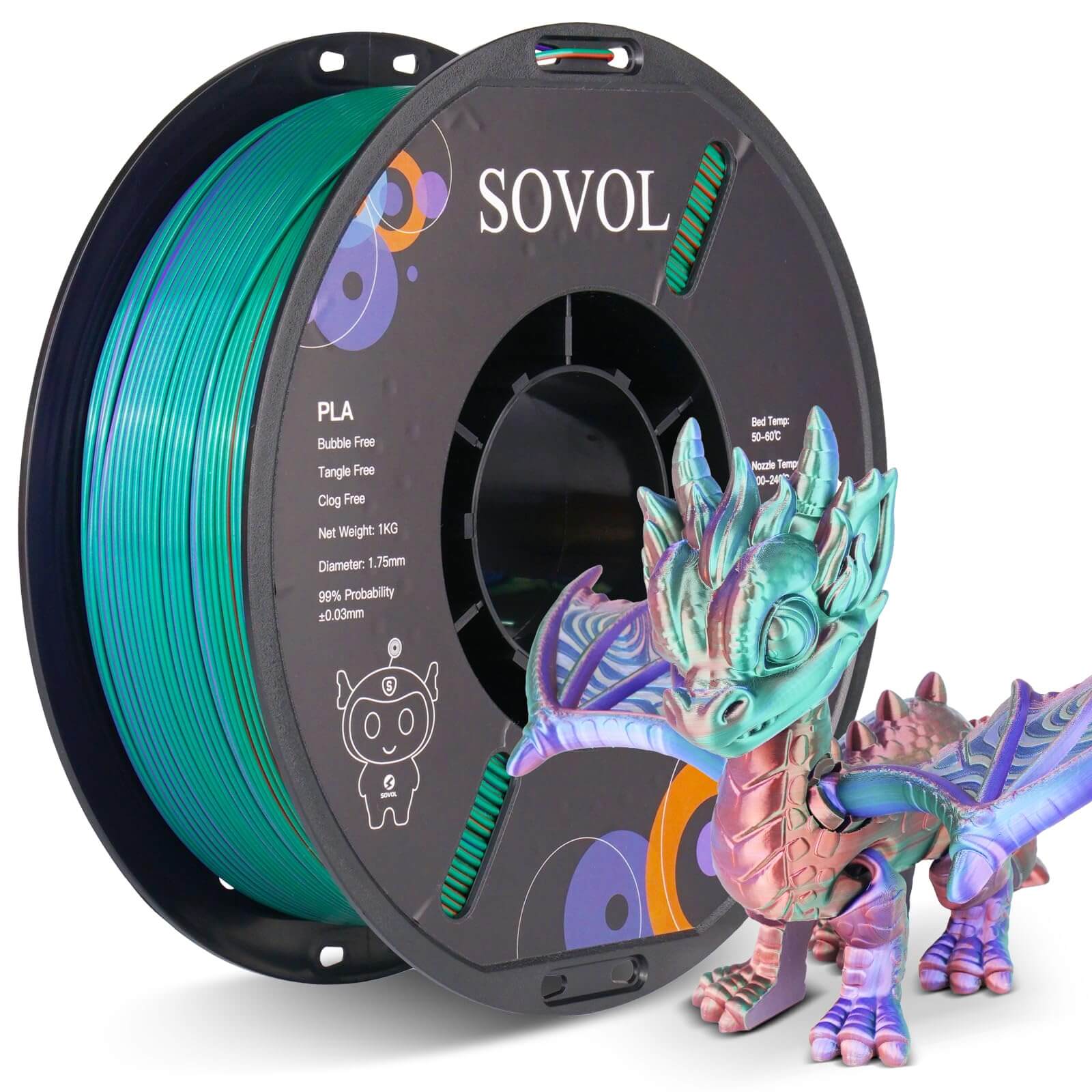 Sovol Silk PLA 3D Filament 1KG