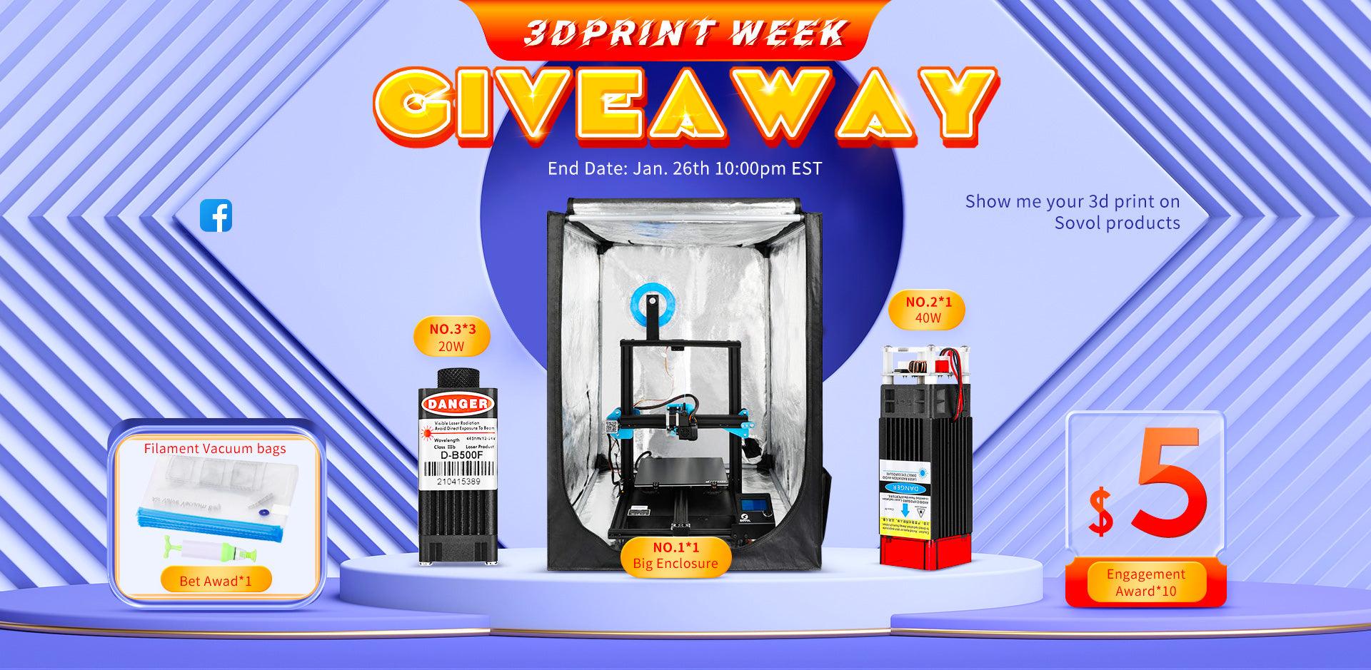 Sovol 3DPrint Week Giveaway 2022 - SOVOL