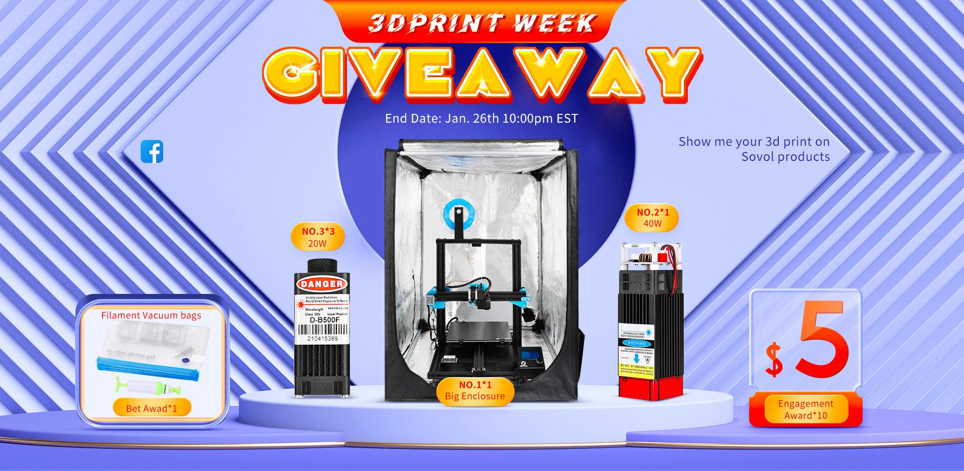 Sovol 3DPrint Week Giveaway 2022