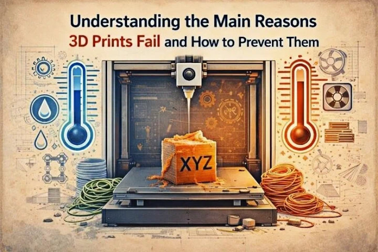 Understanding the main reasons 3D prints fail and how to prevent them