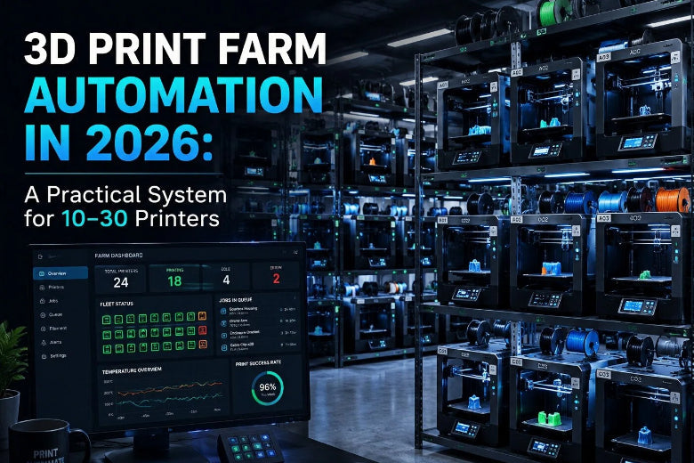 3D Print Farm Automation in 2026: A Practical System for 10–30 Printers
