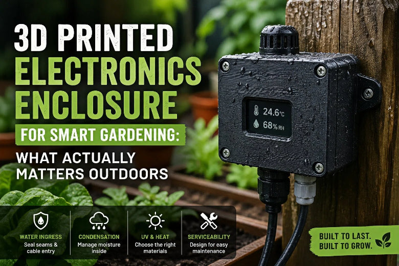 3D Printed Electronics Enclosure for Smart Gardening: What Actually Matters Outdoors