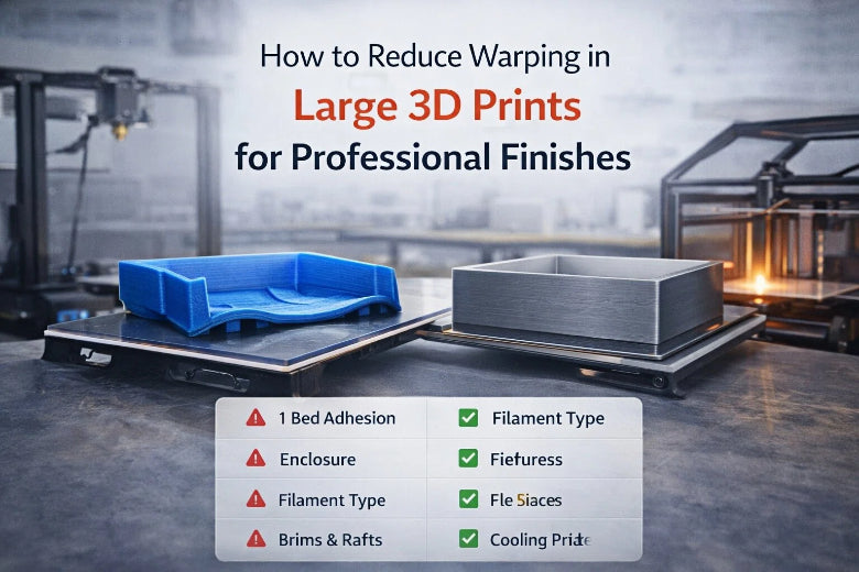 How to Reduce Warping in Large 3D Prints for Professional Finishes