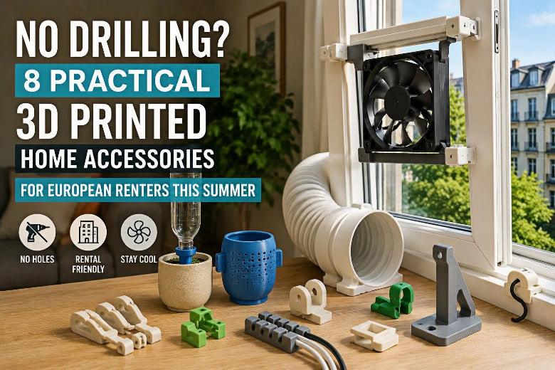 No Drilling? 8 Practical 3D Printed Home Accessories for European Renters This Summer