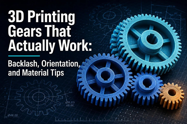 3D Printing Gears That Actually Work: Backlash, Orientation, and Material Tips