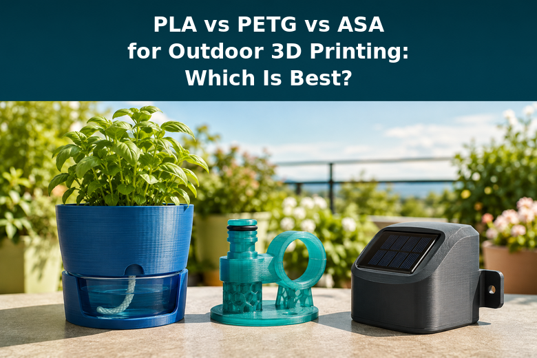 PLA vs PETG vs ASA for Outdoor 3D Printing: Which Is Best?