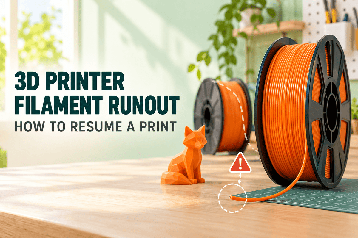 3D Printer Filament Runout: What Happens and How to Resume a Print