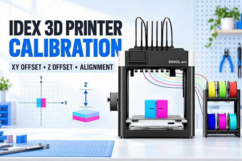 How to Calibrate an IDEX 3D Printer: XY Offset, Z Offset, and Toolhead Alignment