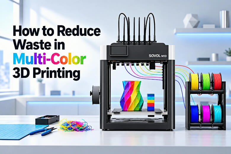 How to Reduce Waste in Multi-Color 3D Printing