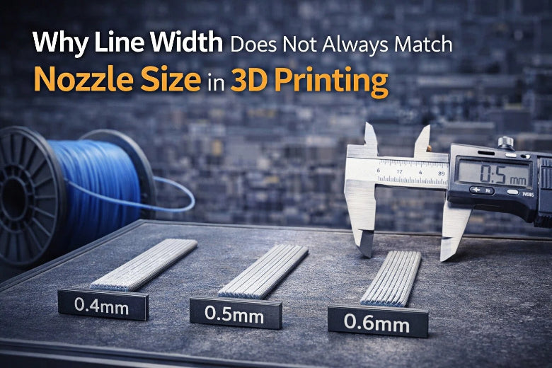 Why line width does not always match nozzle size in 3D printing