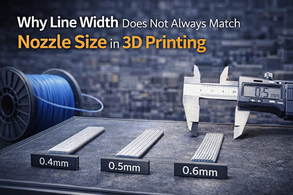 Why line width does not always match nozzle size in 3D printing