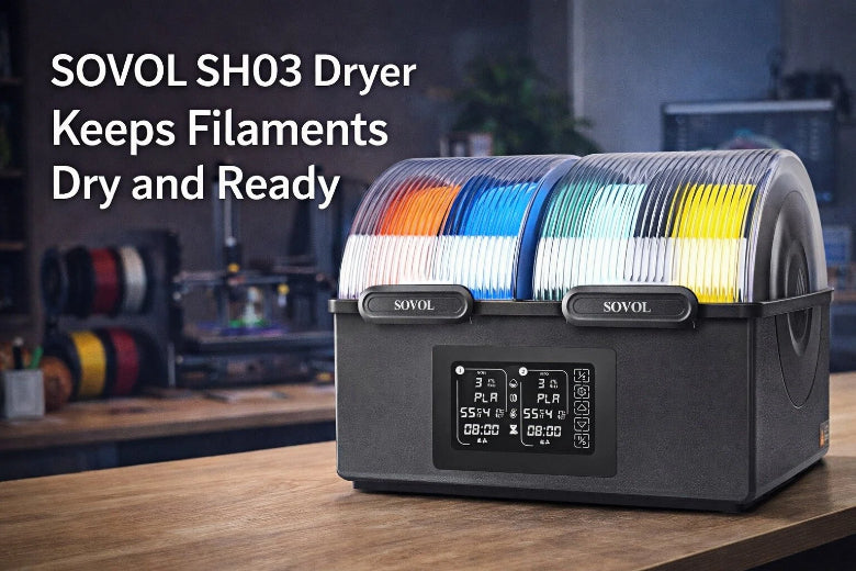 SOVOL SH03 Dryer Keeps Filaments Dry and Ready