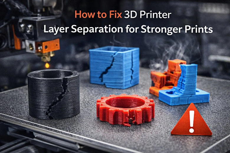 How to fix 3D printer layer separation for stronger prints