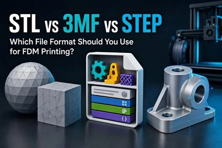 STL vs 3MF vs STEP: Which 3D File Format Should You Use for FDM Printing?