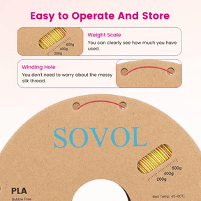 Sovol Silk PLA 3D Printing Filament