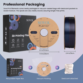 Sovol Silk PLA Filament Packaging