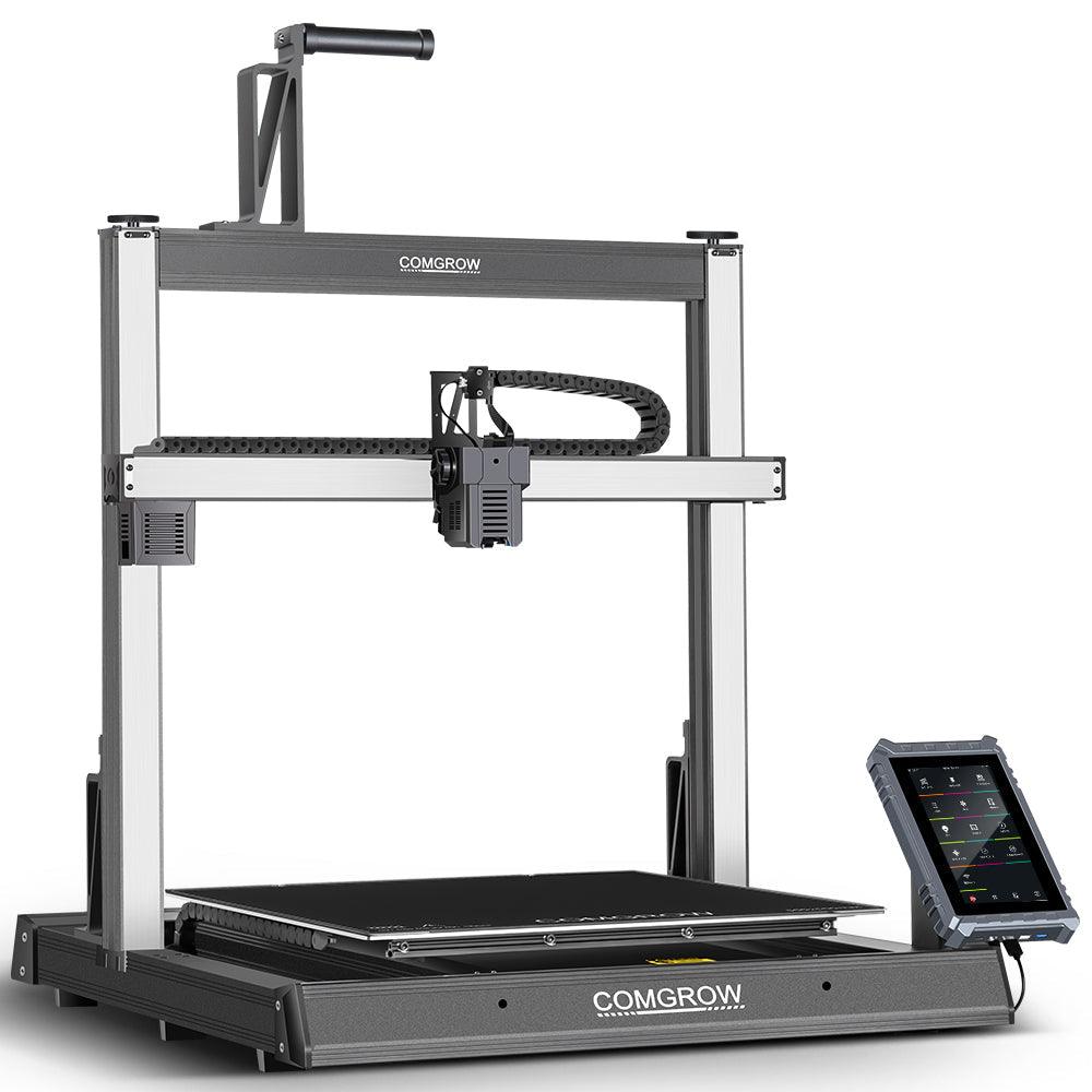 Comgrow T500 3D Printer showcasing a large build volume of 500x500x500mm for grand-scale projects.