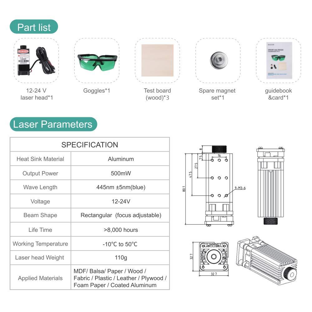 Engraving Laser Head Kits for Comgrow Laser Engraver