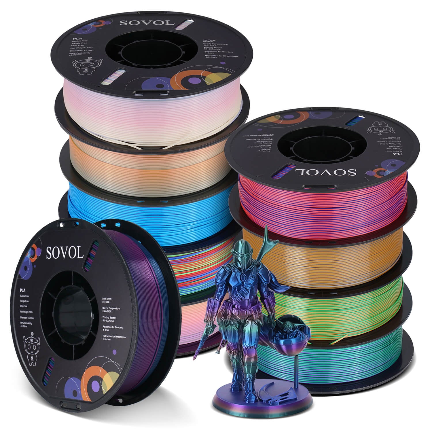 PLA Silk 3D Printing Filaments 10KG