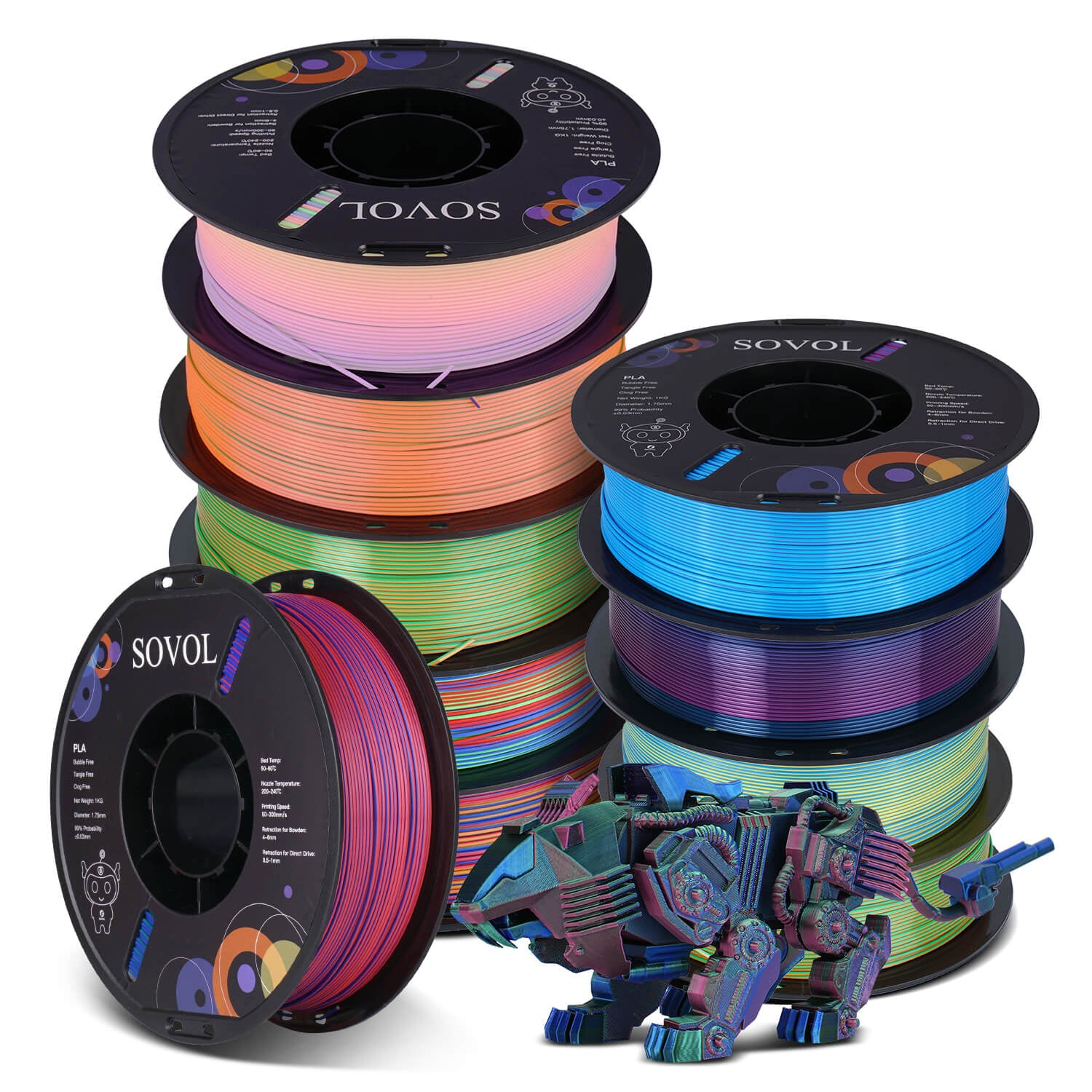 PLA Silk 3D Printing Filaments 10KG