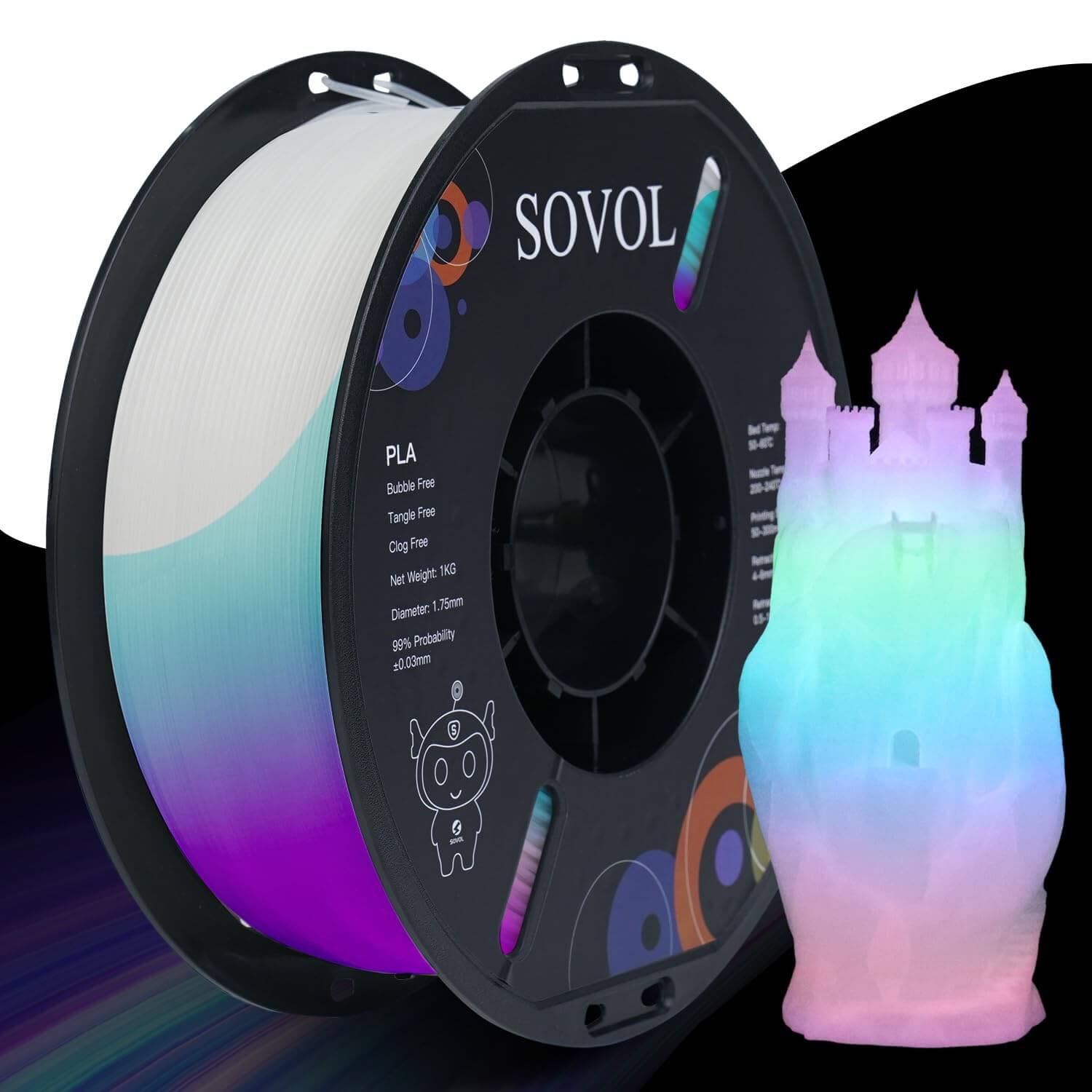 Sovol Glow in dark PLA Filament 1 KG