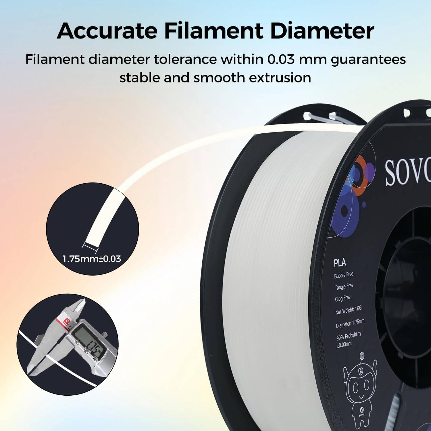 Sovol Glow in dark PLA Filament 1 KG