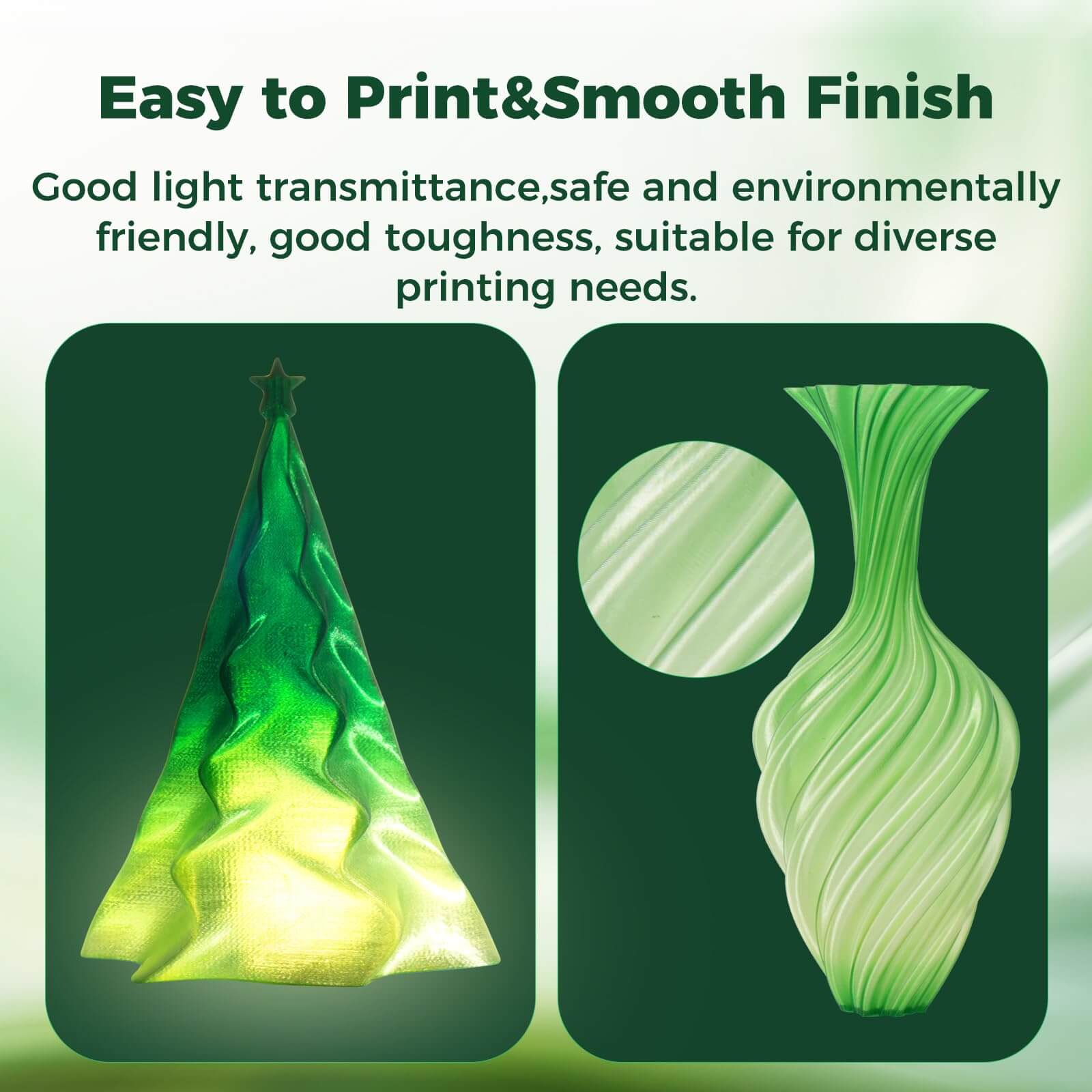 Sovol PETG 3D Filaments Gradient Green