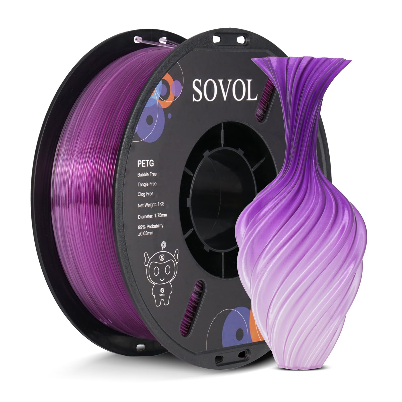 Sovol PETG 3D Filaments Gradient Purple