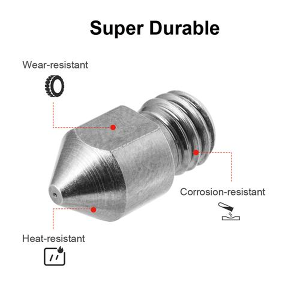 Micro Swiss A2 Hardened Steel Nozzle for MK10 All Metal Hotend– Ultimate 3D  Printing Store